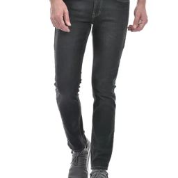 NUMERO UNO Washed Black Faded Low Rise Skinny Fit Solid Stretchable Jeans-image-71