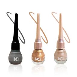 KINDED Liquid Eye Liner Greyish Silver, Pink Pearl & Cool Copper Combo-image-84