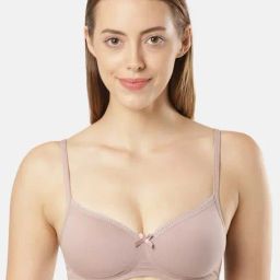 Jockey Beige Cotton T-Shirt Bra-image-54
