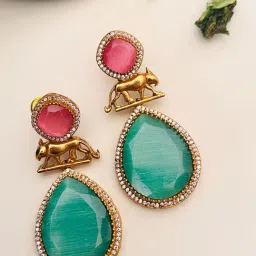 Abdesigns Classic Gold Plated Sabyasachi Inspired Earring-picture-45