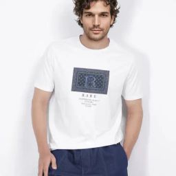 Rare Rabbit White Regular Fit Graphic T-Shirt-image-37