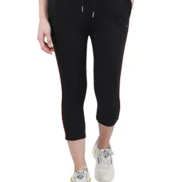 Monte Carlo Black Regular Fit Mid Rise Capris-picture-23