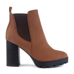 London Rag Women's Tan Chelsea Boots-picture-44