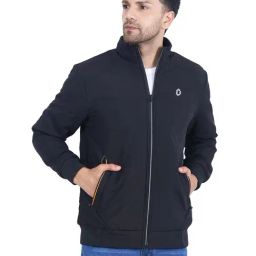 Dollar Black Regular Fit High Neck Jacket-picture-41