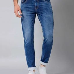 Cantabil Blue Regular Fit Jeans-image-98