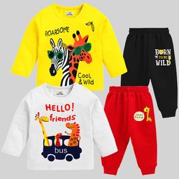 KUCHIPOO Boys Printed T-shirt with Pyjamas-47
