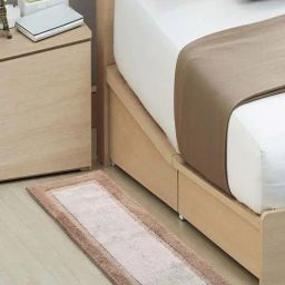 Saral Home Brown & Grey Microfibre Small Antiskid & Washable Power Runner-8