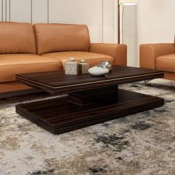 Durian Belmont Brown Engineered Wood Veneer Center Table-43