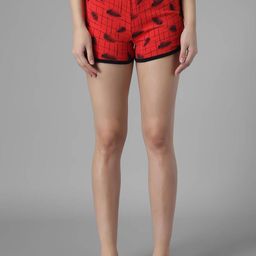 Stylecast X Kotty Women Printed Mid Rise Slim Fit Regular Shorts-picture-16