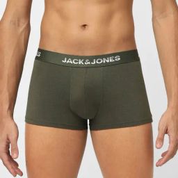 Jack & Jones Dark Green Regular Fit Trunks-image-9