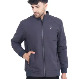 Dollar Slate Grey Regular Fit High Neck Jacket-image-75