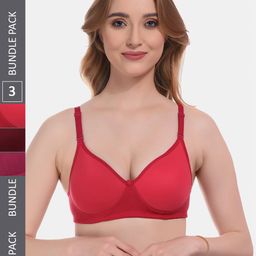 Boleem Pack Of 3 Everyday Bra Full Coverage Lightly Padded-20