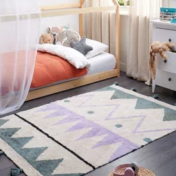 THEGASBH Soft Cotton Tufted Floor Rug-33