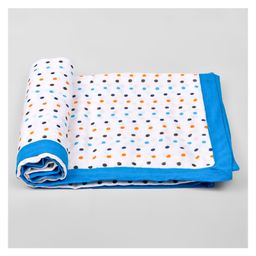 Moms Home Baby Muslin Dohar Polka Dot - Blue-image-26