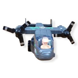 PLUSPOINT Military Osprey Transport Simulation Model Helicopter Push and Go Durable Scale Friction Powered Swat Chopper Pretend Play V 22 Airplane Toy ( Color May Vary)-0