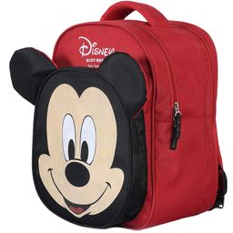 Kuber Industries Disney Mickey School Bag  Kids School Bags  Student Bookbag  School Bag for Girls & Boys  School Backpack for Kids  3 Compartments School Bag  Kaan Bag  Red-image-95