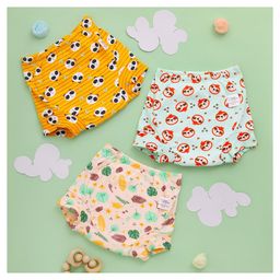 SuperBottoms Padded Underwear for 3-4Y Babies | Potty Training Pants for Mess-Free Diaper-Free Time | Jungle Jam | Pack of 3-27