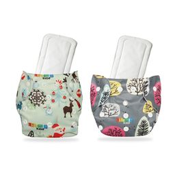 Chinmay Kids One Size Adjustable Baby Cloth Button Diaper - Washable/Reusable Nappies for Infants & Toddlers With White Insert (8 X 8 inch) Pack of 2-image-94