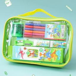 Zoe Dino Theme Stationery Set - Green-26