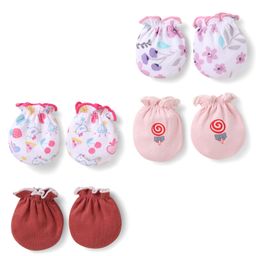 Ben Benny 100% Cotton Knit Mittens with Jungle Theme & Lollipop Print Pack of 4 - Multicolor-image-55