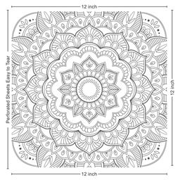 sawan Jubilating Mandala Colouring Book With Tear Out Sheets - English image 3