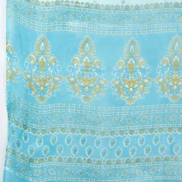 Jevi Prints Floral Pure Cotton Block Print Saree image 3