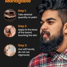 ENSHINE Set Of 2 Argan And Almond Beard Oil Enriched With Vitamin E - 50 ml Each image 5