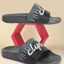 CLYMB Men Printed Sliders Flip Flops-1