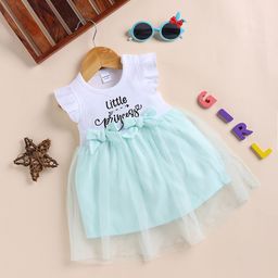 Moms Love Infant Girls Pure Cotton Embroidered Fit & Flare Dress-58