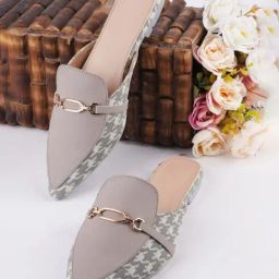 The White Pole Women's Grey Mule Shoes-image-22