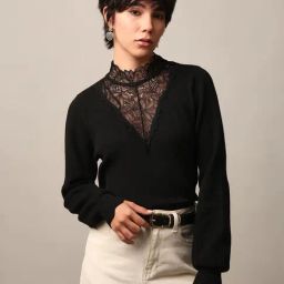 Only Black Lace Pullover-26