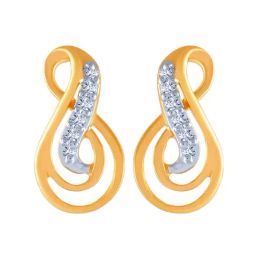 P.C. Chandra Jewellers 14 kt Gold & Diamond Earrings-image-34