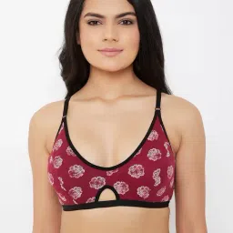 Clovia Maroon Non Wired Non Padded Everyday Bra-picture-4