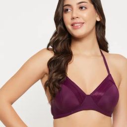 Clovia Purple Everyday Bra-image-0