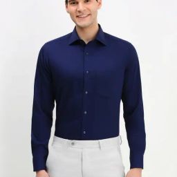 Allen Solly Navy Regular Fit Shirt-image-34