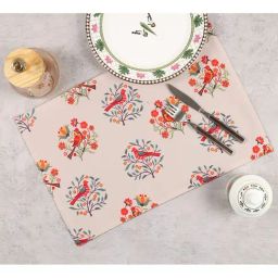 India Circus By Krshna Mehta Multicolor Blended Canvas Printed Placemats-8