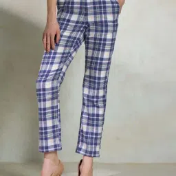 VIRGIO Multi Cotton Checks Trousers-picture-38