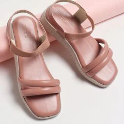 Iconics Women's Peach Ankle Strap Wedges-image-41