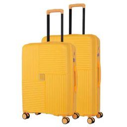 Nasher Miles Singapore Hard-Sided Polypropylene Luggage Set of 2 Yellow Trolley Bags (65 & 75 cm)-image-101