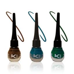 KINDED Liquid Eye Liner Teal Green, Chocolate Brown & Dapper Green Combo-picture-39