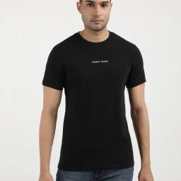 Tommy Hilfiger Black Cotton Skinny Fit T-Shirt-picture-5