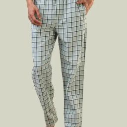 SleepZ by Raymond Green Cotton Regular Fit Checks Nightwear Pyjamas-image-76