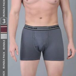 Dollar Bigboss Assorted Cotton Regular Fit Trunks - Pack Of 3-picture-16