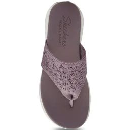 Skechers Women's ULTRA FLEX Mauve Flip Flops image 4