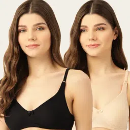 Lady Lyka Multicolor Non Wired Non Padded T-Shirt Bra (Pack Of 2)-image-73
