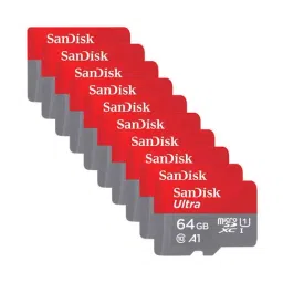 SanDisk SDSQUA4-064G-GN6MN 64GB Ultra microSD Memory Card Pack of 10 (Red/Grey)-image-44