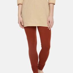 Dollar Missy Brown Cotton Leggings-image-60