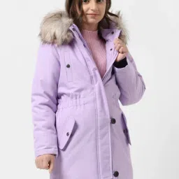 VERO MODA GIRL Lavender Solid Full Sleeves Jacket-image-25