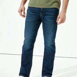 American Eagle Blue Cotton Relaxed Fit Jeans-image-31