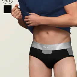 XYXX Black Briefs (Pack Of 2)-image-91